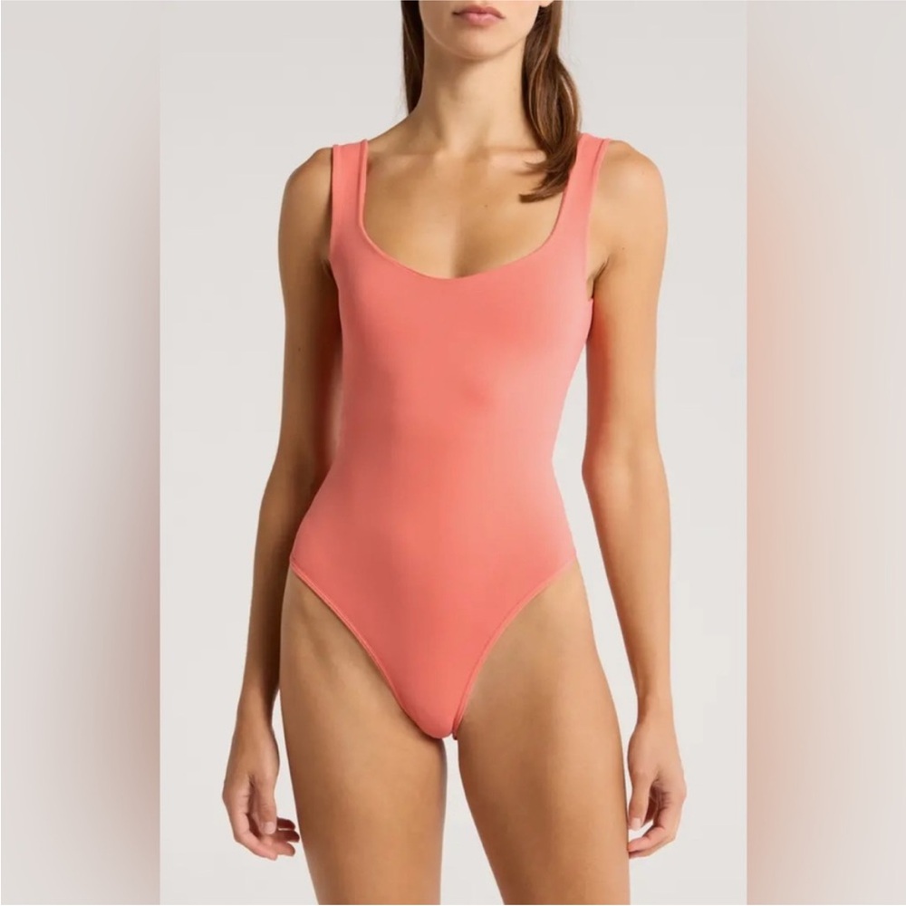 FREE PEOPLE Clean Lines Bodysuit in Emberglow NWT $40